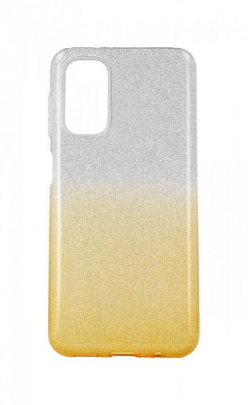 Kryt TopQ Samsung A13 5G glitter stříbrno-oranžový 68708