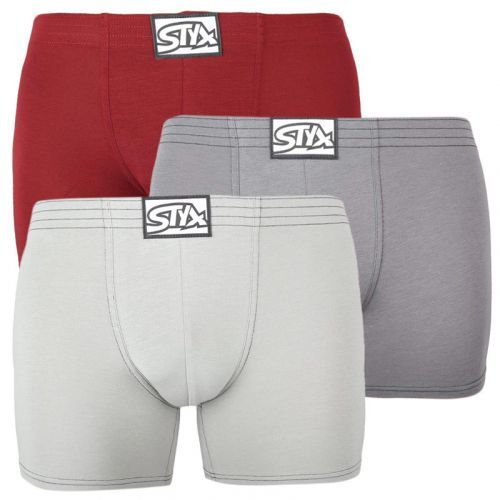 3PACK pánské boxerky Styx long klasická guma (F10606263) L, trenky / trenýrky