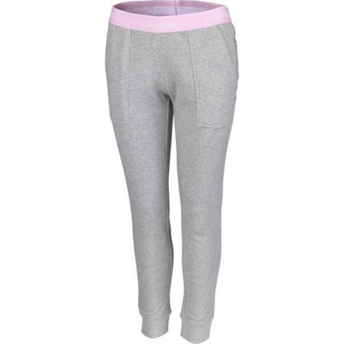 Calvin Klein BOTTOM PANT JOGGER Šedá S - Dámské tepláky