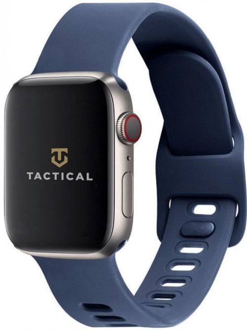 Tactical 795 silikonový řemínek s přezkou pro Apple Watch 1/2/3/4/5/6/7/SE 42/44/45mm 57983101960, noční modrá