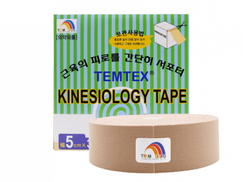 Temtex kinesio tape Classic XL, béžová tejpovací páska 5cm x 32m - Ekonomické balení