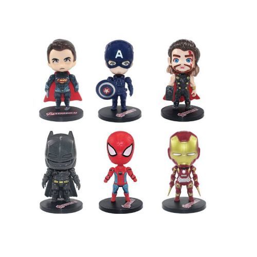 Figurky Marvel a DC Comics Superhrdinové 6 ks - Cakesicq