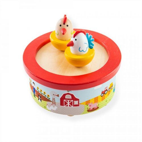 Bigjigs Toys Dřevěná hrací skříňka farma