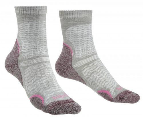 Dámské ponožky Bridgedale Hike UL T2 MP Crew Women's Velikost ponožek: 35-37 / Barva: bílá
