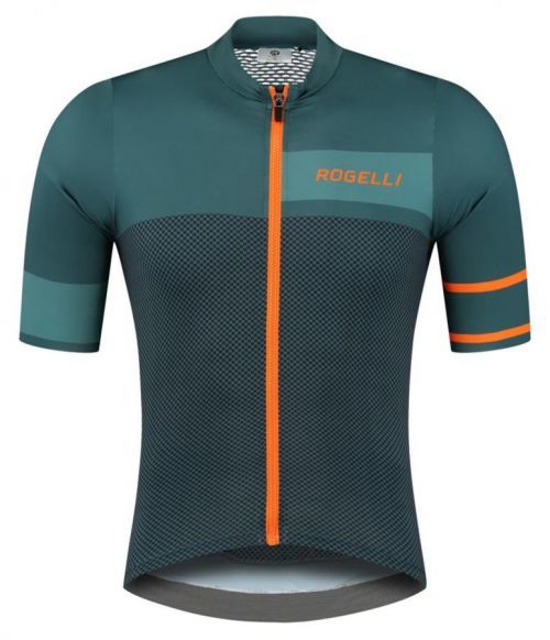 BLOCK, cyklistický dres kr. rukáv, zelená-oranžová M