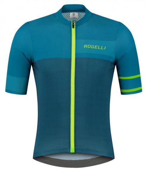 BLOCK, cyklistický dres kr. rukáv, modrá-reflexní žlutá 2XL