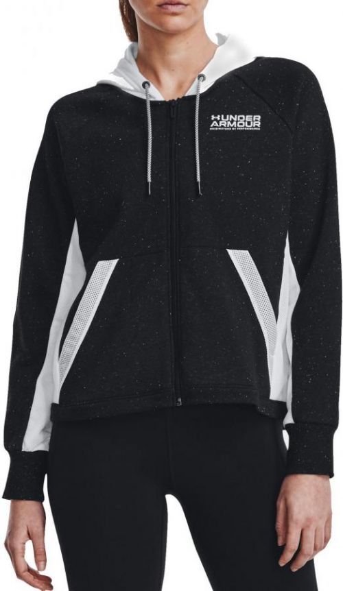 Mikina s kapucí Under Armour Rival + FZ Hoodie-BLK