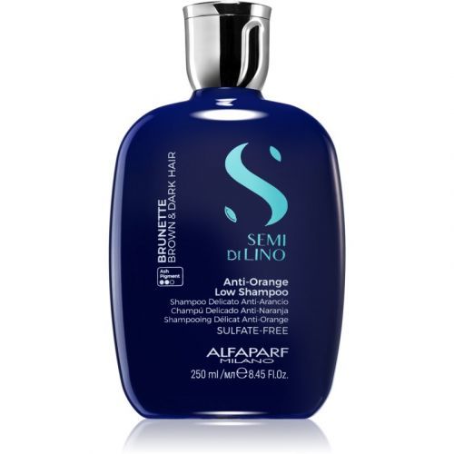 Alfaparf Milano Semi di Lino Brunette tónovací šampon neutralizující mosazné podtóny 250 ml