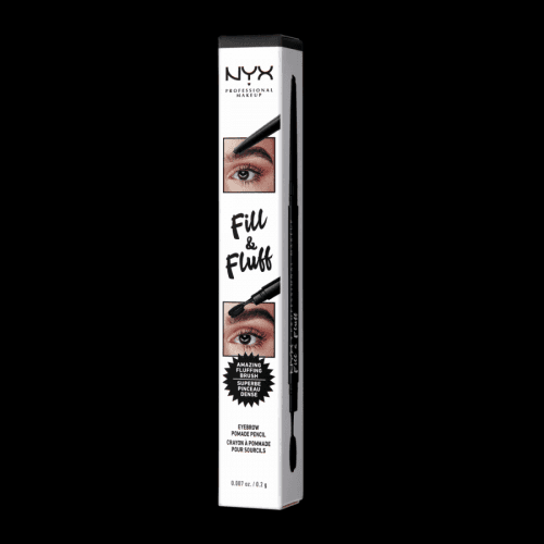 NYX Professional Makeup Fill & Fluff Eyebrow Pomade Pencil tužka na obočí - odstín Black 0,2g