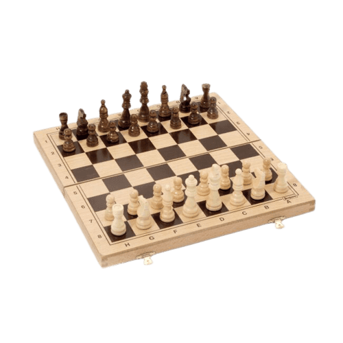 Jeujura Šachy v dřevěném skládacím boxu