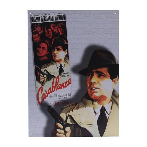 Cedule plechová Retro Casablanca Gun