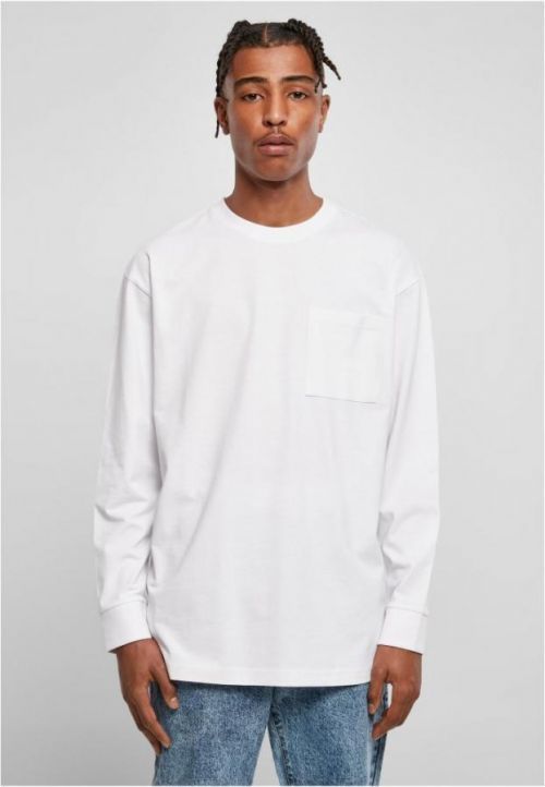 Heavy Oversized Pocket Longsleeve - white 3XL