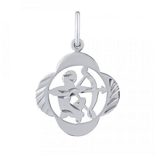 Stříbrný přívěsek znamení zvěrokruhu Střelec - čtyřlístek - SILVEGOB10281S12