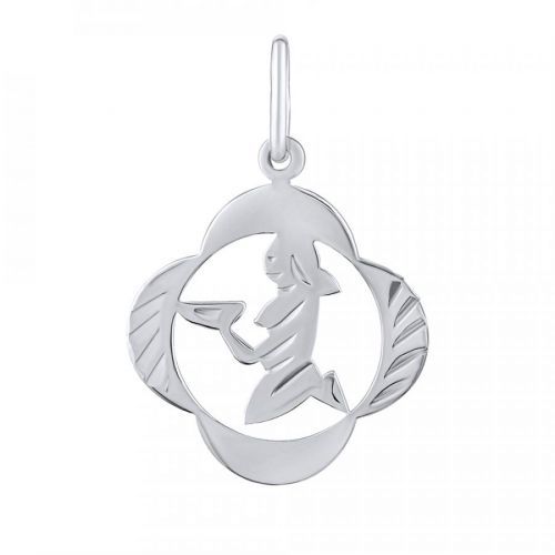 Stříbrný přívěsek znamení zvěrokruhu Panna - čtyřlístek - SILVEGOB10281S09