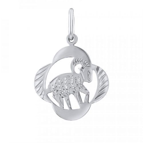 Stříbrný přívěsek znamení zvěrokruhu Beran - čtyřlístek - SILVEGOB10281S04