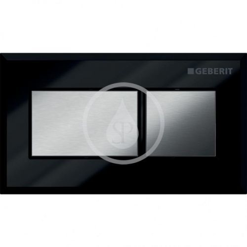 GEBERIT Splachovací systémy Oddálené ovládání pneumatické, pro 2 množství splachování, černá/chrom 116.051.KV.1