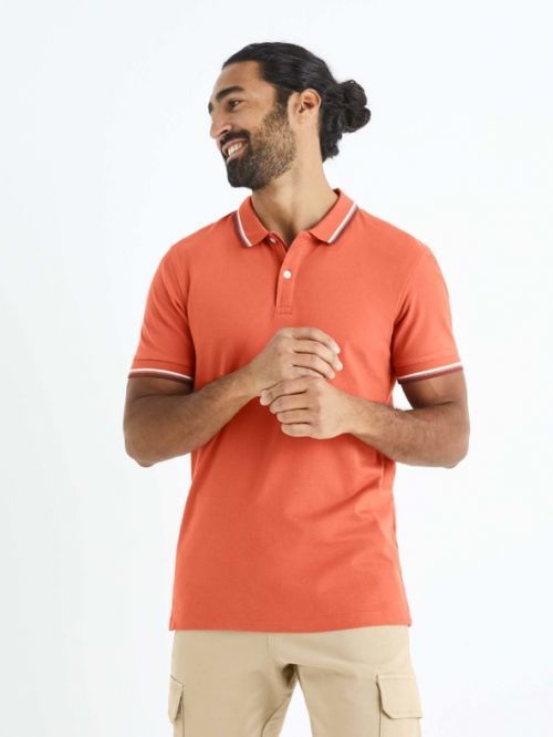 Celio Belina Polo triko Oranžová