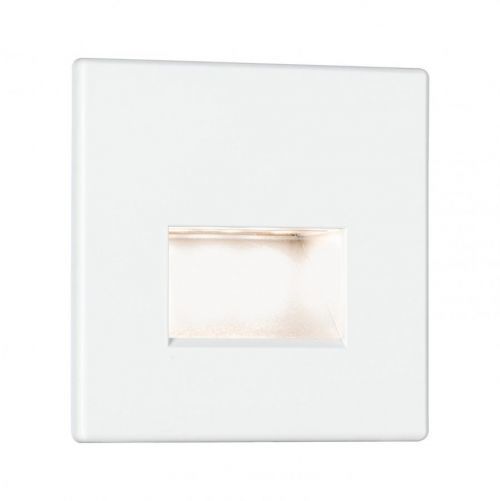 PAULMANN LED vestavné svítidlo do zdi Edge Quadro hranaté 80x5mm 1,2W 230V 2700K bílá mat 93093