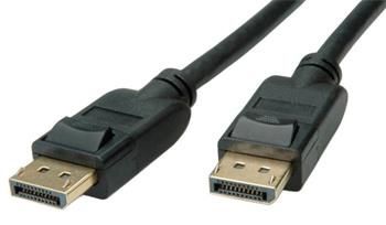 Roline GREEN DisplayPort kabel v.1.4 (HBR3, 8K@30Hz), DP(M) - DP(M), TPE, černý, 1m