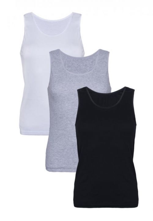 Eldar 3Pack Camisole Clarissa Black/White/Grey - S