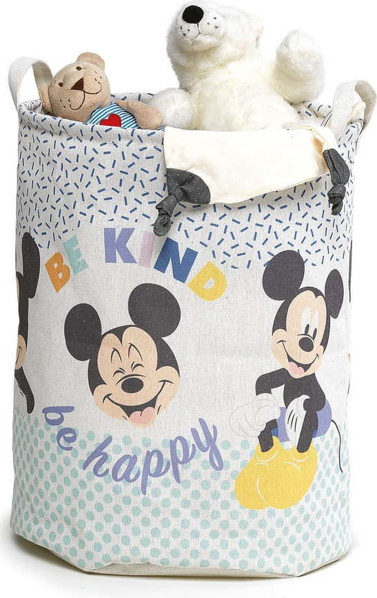 Dětský textilní úložný koš Domopak Disney Mickey, výška 45 cm