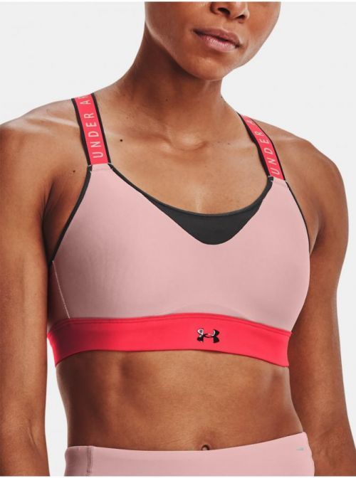 Podprsenka Under Armour UA Infinity High Bra Blockd - růžová