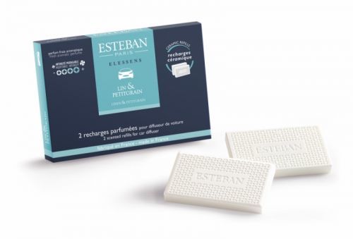 Esteban Paris Parfums  ESTÉBAN NÁHRADNÍ NÁPLŇ – VŮNĚ DO AUTA – ELESSENCE - LINEN & PETITGRAIN