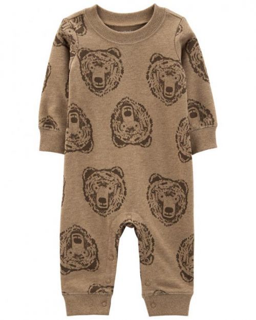 CARTER'S Overal bez nožiček Brown Bear chlapec NB/ vel. 56