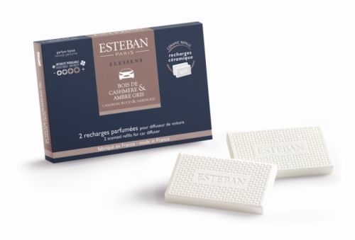 Esteban Paris Parfums  ESTÉBAN NÁHRADNÍ NÁPLŇ – VŮNĚ DO AUTA –  ELESSENCE - CASHMERE WOOD & AMBERGRIS