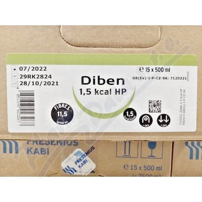 DIBEN 1,5 KCAL HP perorální roztok 15X500ML