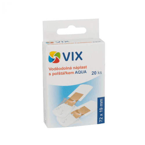 VIX Voděodolná náplast s polštářkem Aqua 20 ks