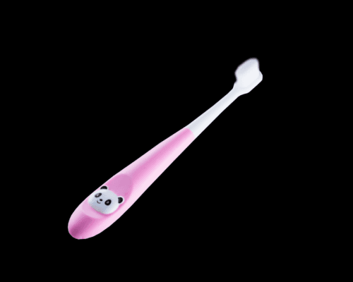Kumpan Dětský zubní kartáček s mikrovláknem růžový
