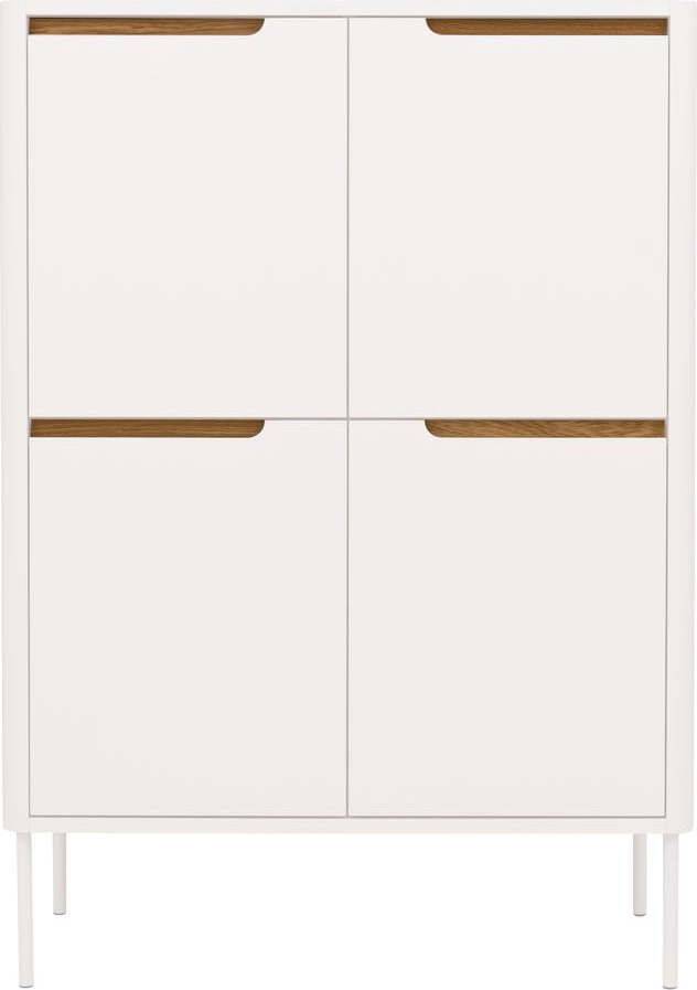 Bílá komoda Tenzo Switch, 90 x 128 cm