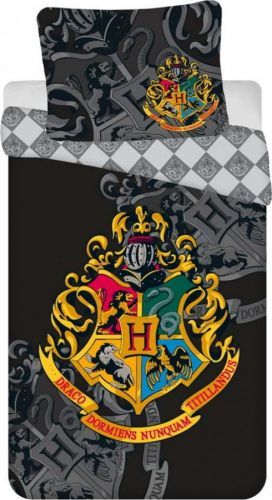 Černé dětské bavlněné povlečení Jerry Fabrics Harry Potter, 140 x 200 cm