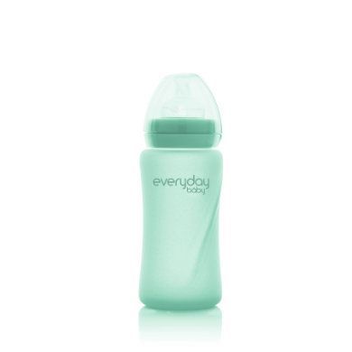everyday Baby Dětská skleněná láhev Healthy+ 240 ml, máta green