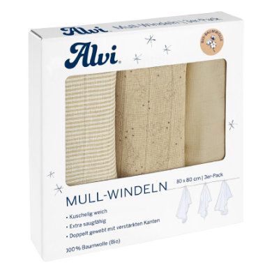 Alvi ® Gázové pleny 3-pack Starfant 80 x 80 cm