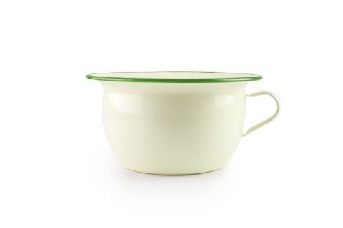 Smaltovaný nočník se zeleným okrajem 24cm 3,5l - Ibili