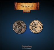 Drawlab Entertainment Wizard Metal Copper Coin