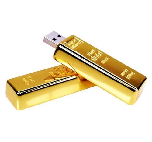 USB disk zlatá cihlička - 16 GB