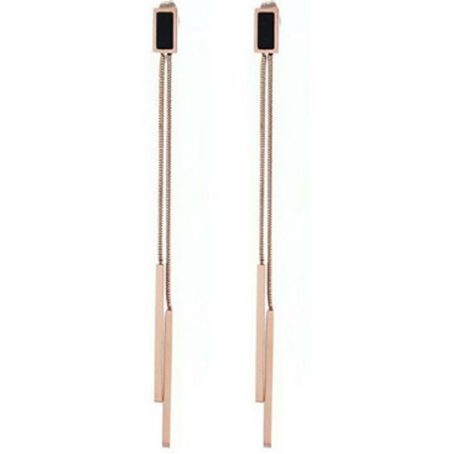 Troli Výrazné dlouhé bronzové náušnice