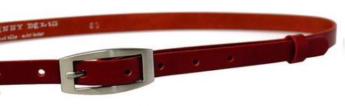 Penny Belts Dámský kožený opasek 15-2-93 Červený 105 cm