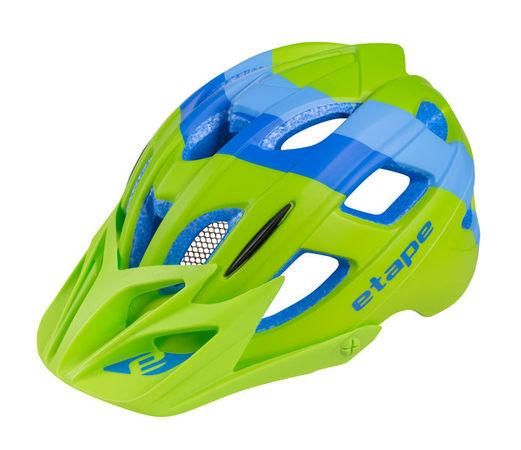 Etape – dětská cyklistická přilba HERO, zelená/modrá mat XS/S 48-53 cm