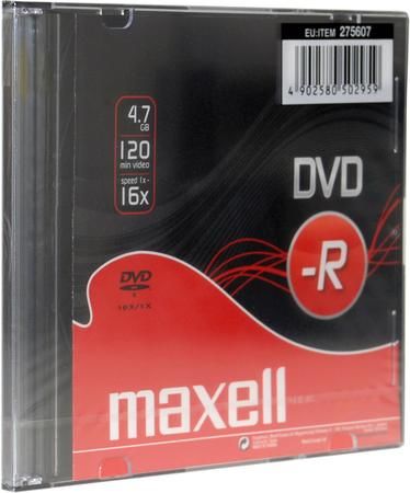 Maxell DVD+R 4,7GB 16x, slim case, 1ks (FA35037746),