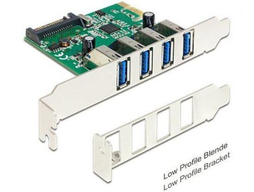 Delock PCI Express Karta > 4 x USB 3.0 +low profile, 89360