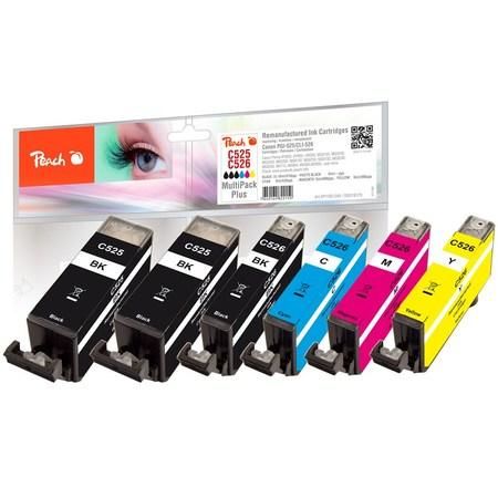 PEACH kompatibilní cartridge Canon CLI-526 MultiPack Plus, 32xbk, pbk, c, m, y, 319179