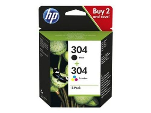 HP 304 Ink Cartridge Combo 2-Pack, HP 304 Ink Cartridge Combo 2-Pack, 3JB05AE#301