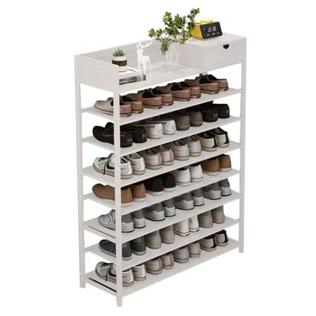 Kondela Botník, 7-řadový, bambus / bílá, KATLEY