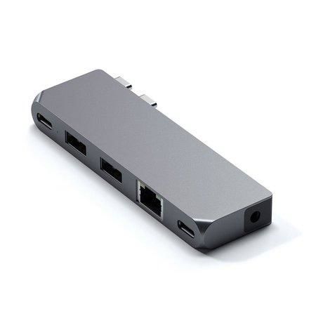 Satechi USB-C Pro Hub Mini Adapter - Space Gray Aluminium, ST-UCPHMIM