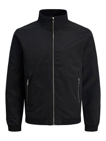 Jack&Jones Pánská bunda JJERUSH HARRINGTON BOMBER Regular Fit 12204277 Black L