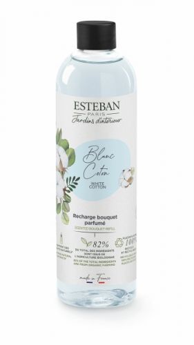 Esteban Paris Parfums  ESTÉBAN NÁHRADNÍ NÁPLŇ DO TYČINKOVÉHO DIFUZÉRU - NATURE - WHITE COTTON, 250 ML 250 ml